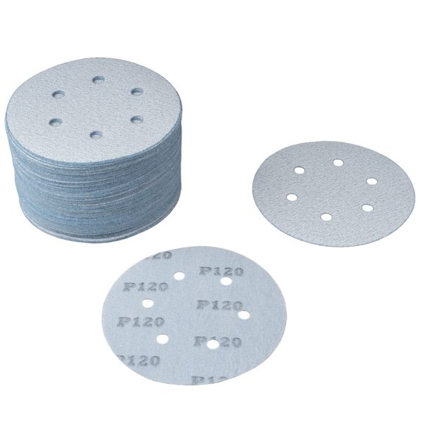 Krążek ścierny na rzep 150 mm Papier ścierny 6 otworów PapierŚcierny G-Trade