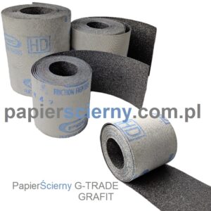 Grafit szlifierski na płótnie Taśma poślizgowa do szlifierki Rolka na wymiar PapierŚcierny G-TRADE