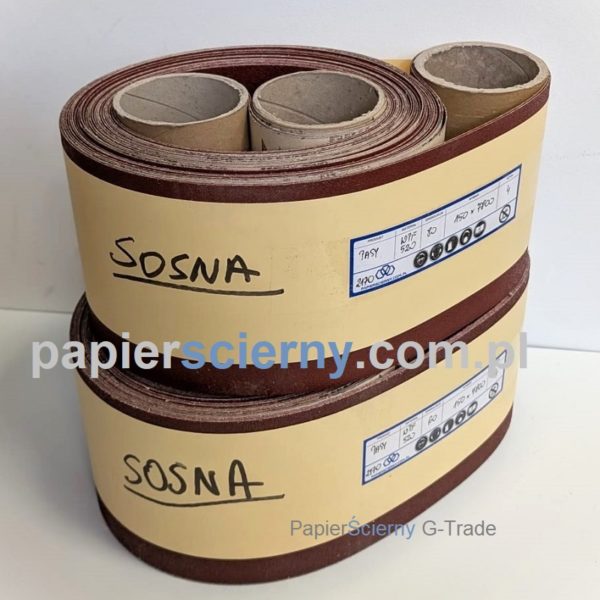 Pas ścierny bezkońcowy Papier ścierny na wymiar 150x7800 mm Taśma szlifierska WPF520 PapierŚcierny G-Trade