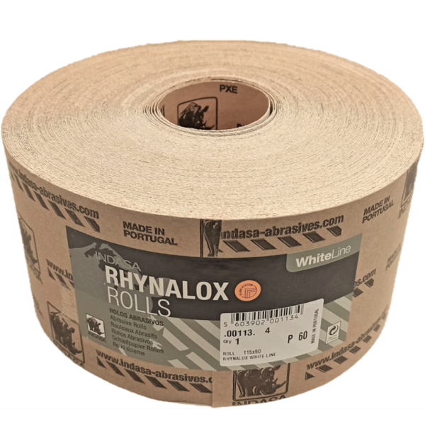 Rolki ścierne Papier ścierny w rolce na metryG-TRADE Papier ścierny w rolce 115mmx50mb INDASA Rolka na metry PapierŚcierny G-Trade