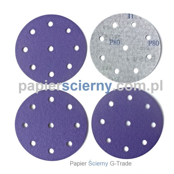 Krążek papier ścierny 125 mm Ceramiczny 9 otworów BORA1 PapierŚcierny G-Trade