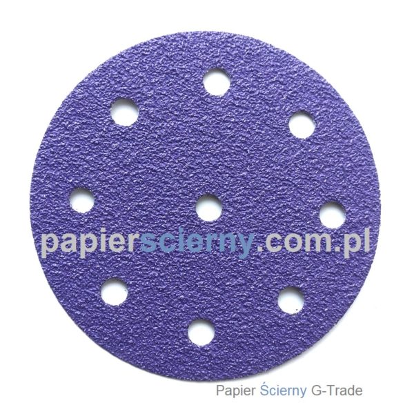 Krążek papier ścierny 125 mm Ceramiczny 9 otworów BORA1 PapierŚcierny G-Trade