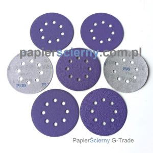 Krążek ścierny 125 mm Ceramiczny Papier ścierny na rzep 8-otworów BORA1 PapierŚcierny G-Trade