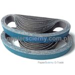 PASY ŚCIERNE BEZKOŃCOWE CYRKONOWE Taśmy szlifierskie PapierŚcierny G-Trade Pas bezkońcowy 30x650 mm Cyrkonowy do metalu Taśmy szlifierskie na płótnie PapierŚcierny G-Trade