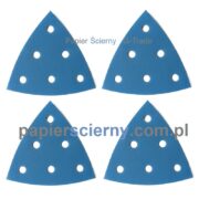Formatka ścierna Delta Trójkąt Papier Ścierny G-Trade Papier ścierny na rzep Delta 93 mm Formatka ścierna 6H do szlifierki Trójkąty ścierne DEERFOS PapierŚcierny G-Trade