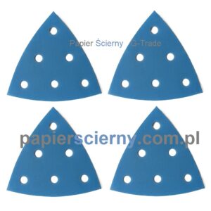 Papier ścierny na rzep Delta 93 mm Formatka ścierna 6H do szlifierki Trójkąty ścierne DEERFOS PapierŚcierny G-Trade