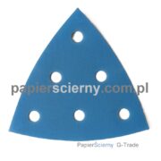 Formatka ścierna Delta Trójkąt Papier Ścierny G-Trade Papier ścierny na rzep Delta 93 mm Formatka ścierna 6H do szlifierki Trójkąty ścierne DEERFOS PapierŚcierny G-Trade