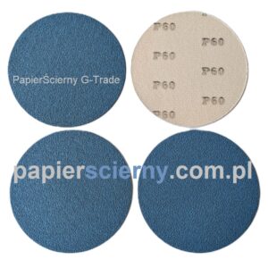 Krążek ścierny 150 mm CYRKONOWY bez otworów Papier ścierny na rzep do Metalu Stali CT18 NAPOLEON PapierŚcierny G-TRADE