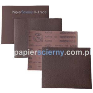 Arkusze Płótno ścierne 230x280 mm Formatki ścierne prostokątne na płótnie do Metalu DEERFOS KA162 Obróbka ręczna Papier Ścierny G-TRADE