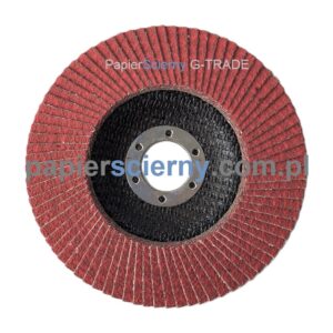 Tarcza ścierna listkowa 125 mm CERAMICZNA T29 otwór wew. 22,2 mm LAMELA Flap Dysk czerwony PapierŚcierny G-TRADE