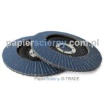 Tarcza ścierna 125 mm FLAP DYSK otw.22,25 T29 lamela BLUE PapierŚcierny G-TRADE Tarcza ścierna listkowa 125 mm x 22,25 mm FLAP DYSK LAMELKOWY Cyrkon G-TRADE PapierŚcierny
