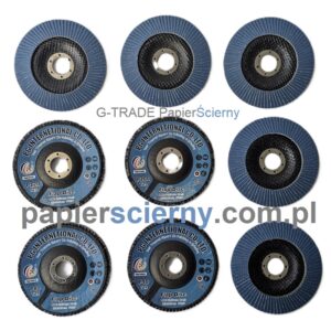 Tarcza ścierna listkowa 125 mm x 22,25 mm FLAP DYSK LAMELKOWY Cyrkon G-TRADE PapierŚcierny