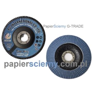 Tarcza ścierna listkowa 125 mm x 22,25 mm FLAP DYSK LAMELKOWY Cyrkon G-TRADE PapierŚcierny