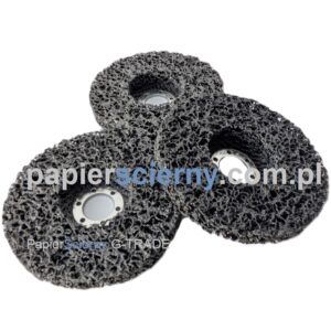 Tarcza z włókniny ściernej 125 mm STRIP DISC CZARNA Ściernica do usuwania rdzy farby Metalu PapierŚcierny G-TRADE